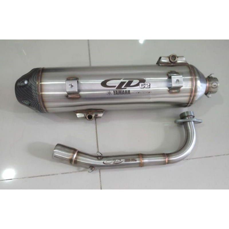 Knalpot Standar Racing CLD C2 Stainless Nuvo Lele/Nouvo old/Nouvo Z
