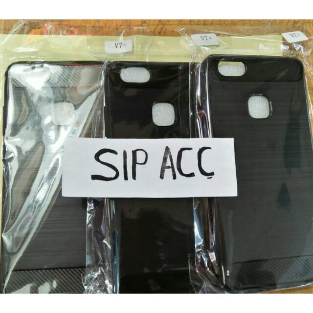 CASE SILIKON CARBON VIVO V7 PLUS