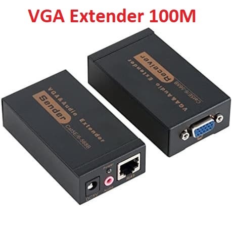 VGA Extender 100M Lan RJ45 Cat5 Cat6 Support Audio