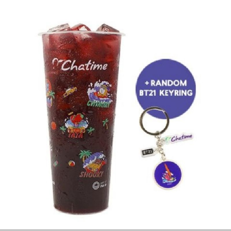 

jastip chatime × bt21 dapat keyring random