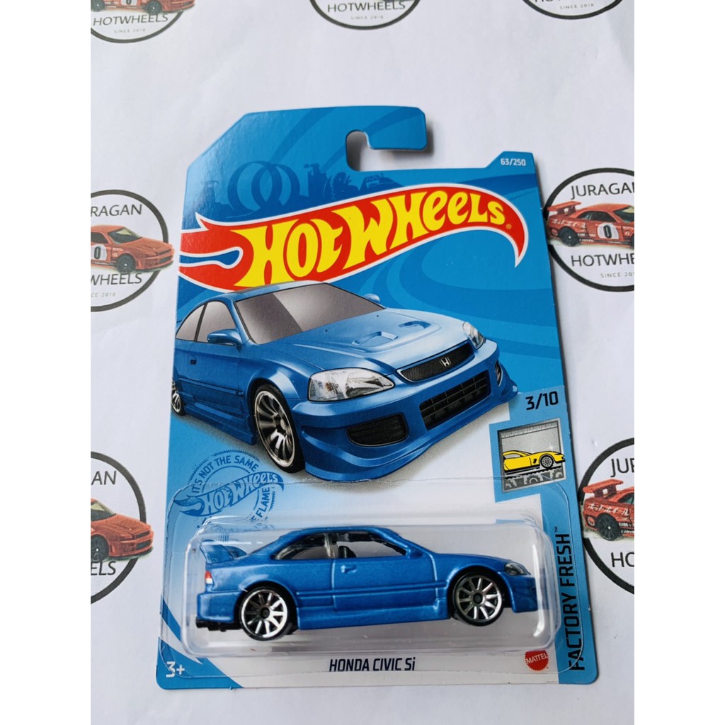 HOT WHEELS HOTWHEELS HONDA CIVIC SI BIRU LOT C 2021 FACTORY FRESH DIECAST MOBIL LANGKA MURAH TRACK