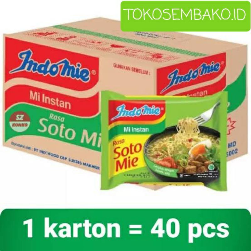 

Mie Instan Indomie Soto Mie-kuah-Soto 1 Dus 40 Pcs