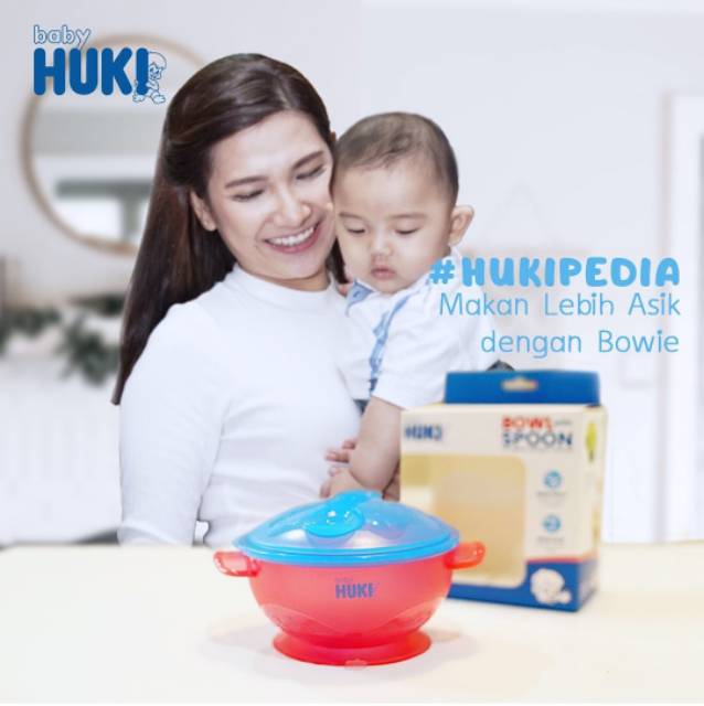 Huki BOWL SECTION  with Spoon mangkuk sendok anti slip