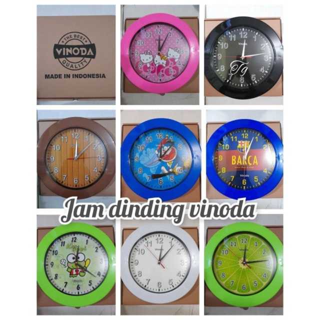 Jam Dinding Vinoda / JAM DINDING KARAKTER VINODA UK 20cm