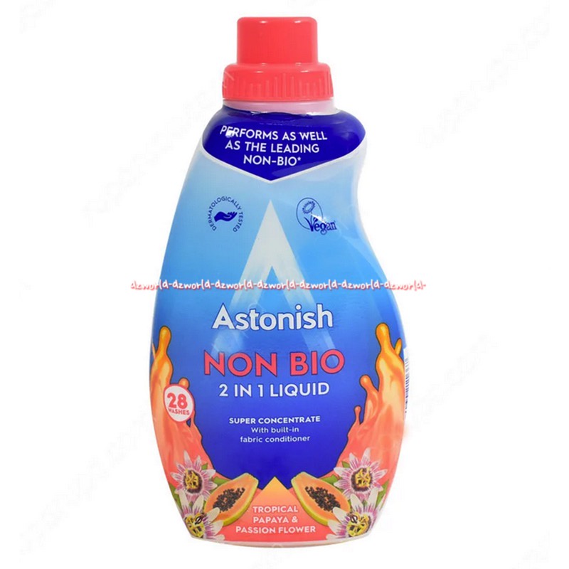 Astonish Non Bio 2in1 Liquid 840ml Sabun Cair Cuci Pakaian Baju Peony Lavender Tropical Papaya Astonis Lavender Ylang Peony Astonish Detergent Liquid Detergen Cair