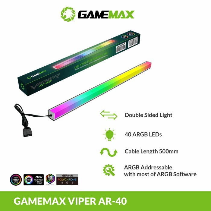 LED Strip Gamemax Viper AR40 ARGB