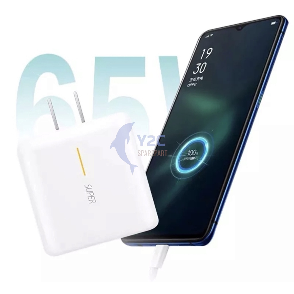CHARGER OPPO RENO 65 WATT TYPE C SUPER VOOC 100% ORIGINAL OEM