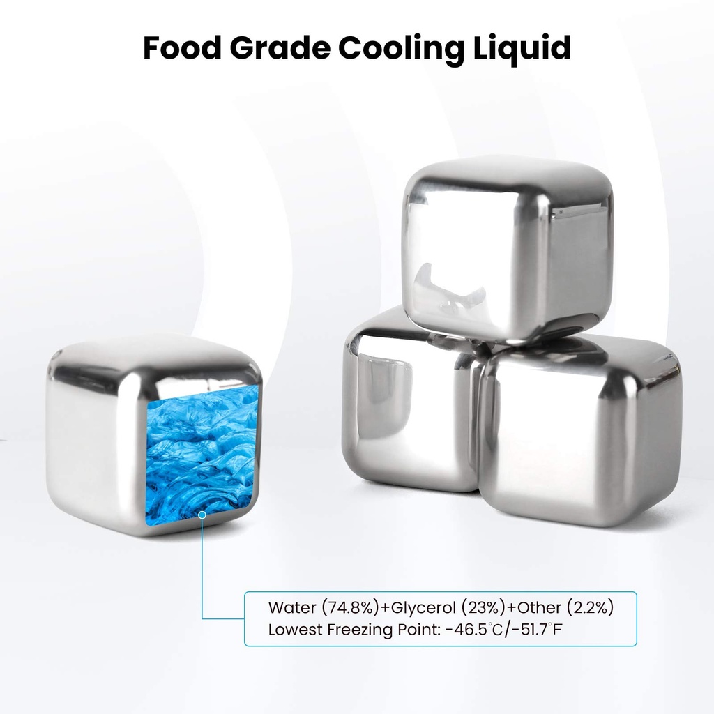 [FOOD GRADE] ES BATU STAINLESS STEEL / ICE CUBE REUSEABLE / ANTI LUMER