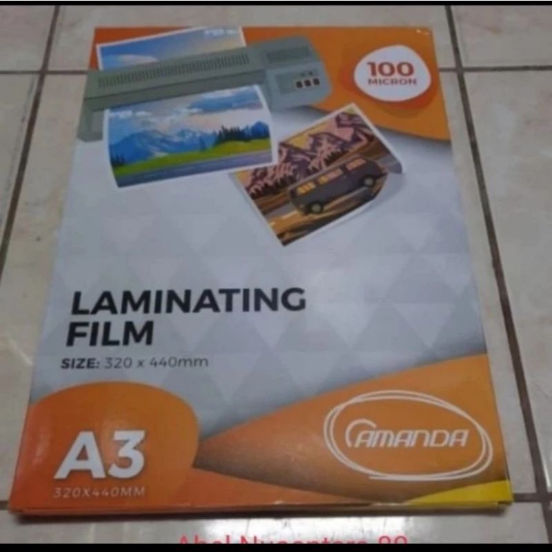 

plastik.laminating film.amanda.size.A3