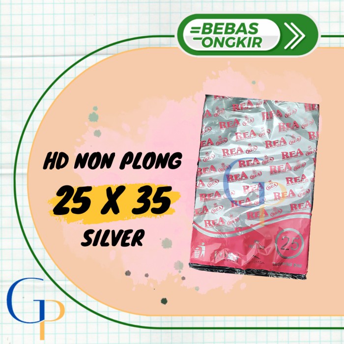 Plastik HD Non Plong 25X35 Warna Silver Isi 100 Pcs Merk REA