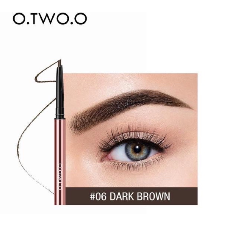 O.TWO.O Eyebrow Pencil Double-headed High Pigment Long Lasting Waterproof Brow Makeup otwoo Triangle