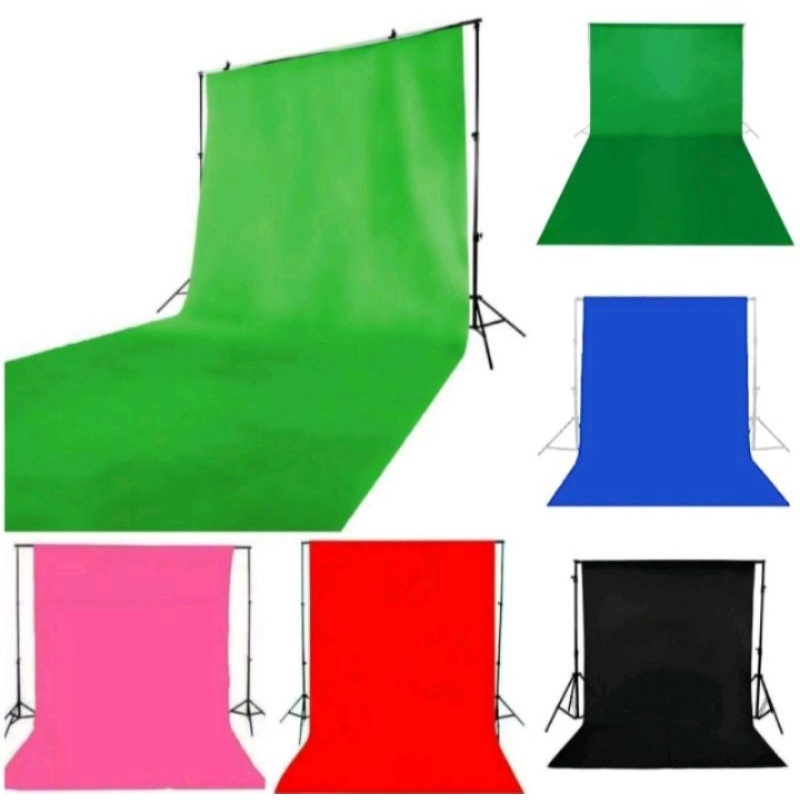 Green Screen green screen background layar belakang termurah 100gsm