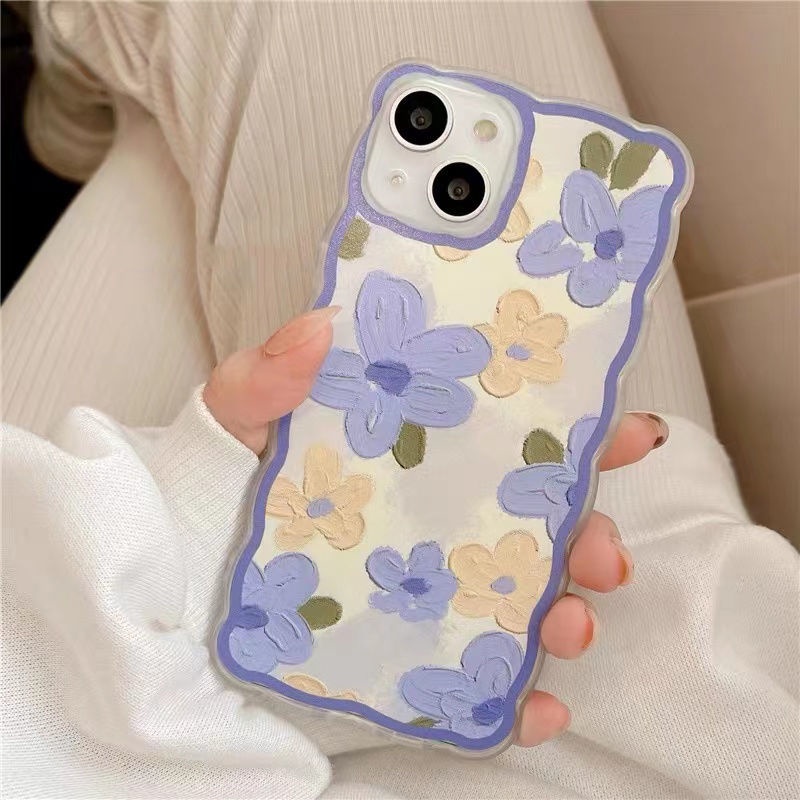 Soft Case Silikon TPU Transparan Motif Bunga Untuk IPhone 12 13 Se 2020 6 6S 7 8 Plus X XS XR 11 Pro Max