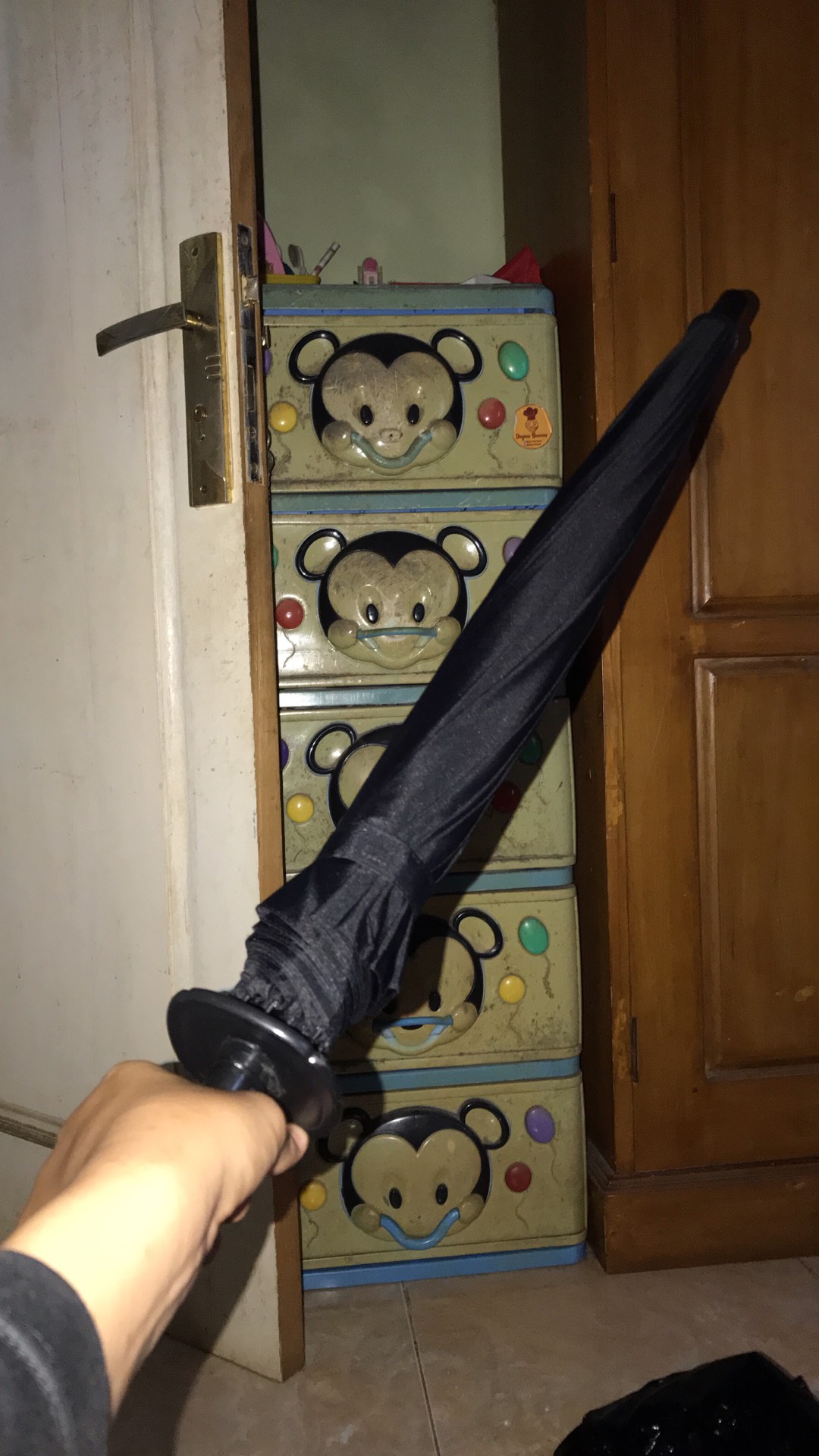 Payung Unik Keren Samurai Hitam Jumbo Funnny Umbrella