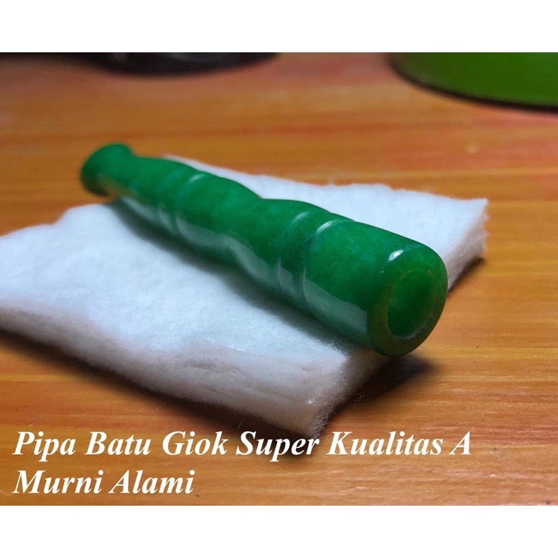 Pipa Batu Giok Asli Kualitas A