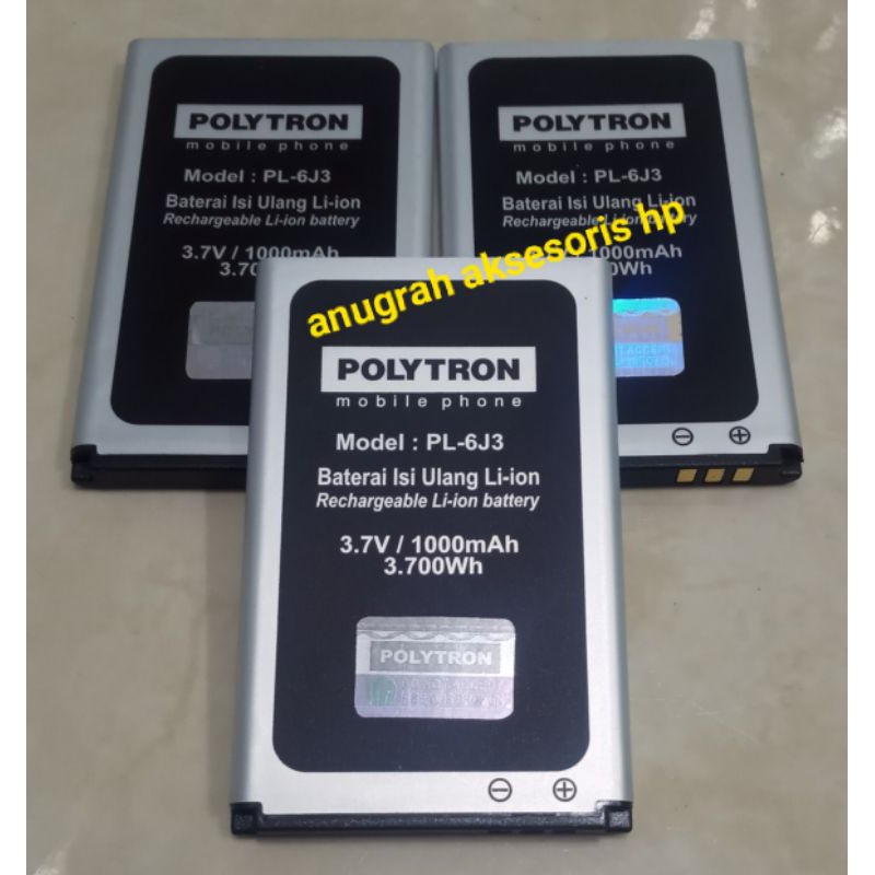 Baterai POLYTRON PL-6J3 / C202 / C201 / Battery polytron PL 6J3