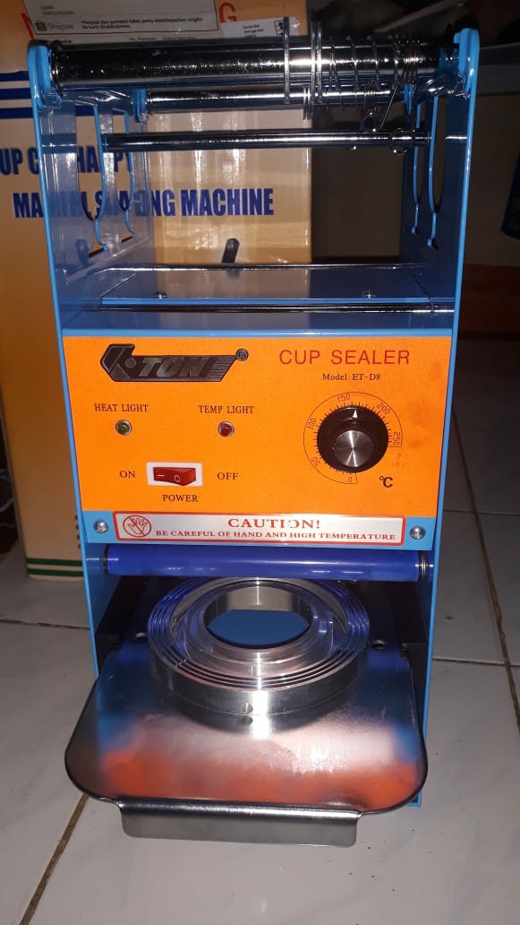 Cup Sealer Mesin Press Gelas Eton Et-d8 Khusus Gojek Grab Ada Garansi
