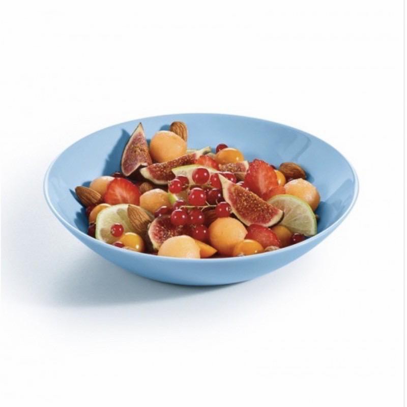 Luminarc Piring Sup - Soup Plate - Piring Biru Luminarc - Piring Salad - Piring Kaca - Piring Sup 20