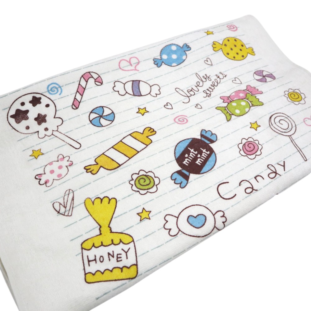 Chalmer Handuk Bayi Karakter / Baby Towel 60x120cm-Cute Candies