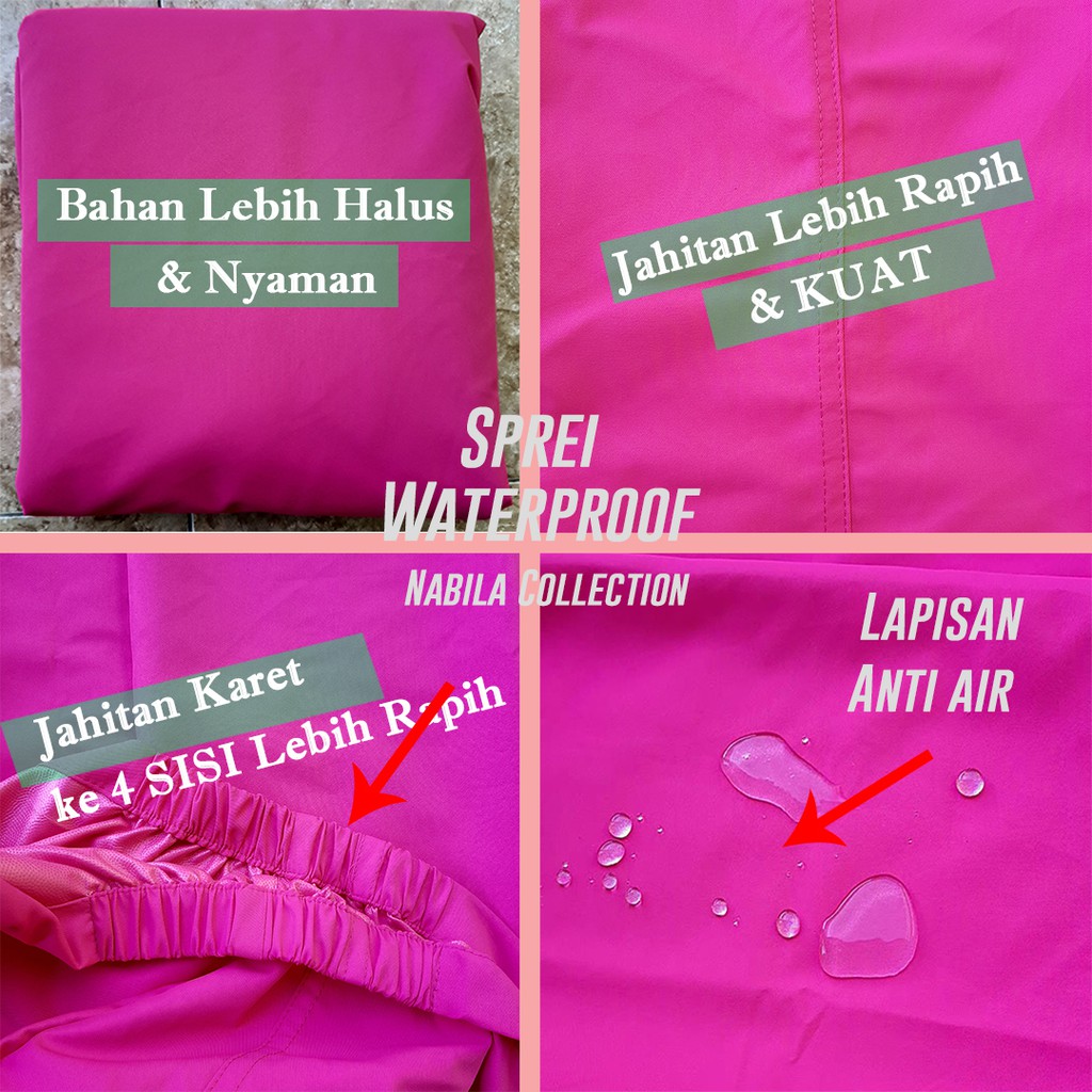 ( Harga Grosir / BISA COD  ) Sprei waterproof  Bahan Import Harga Termurah-2