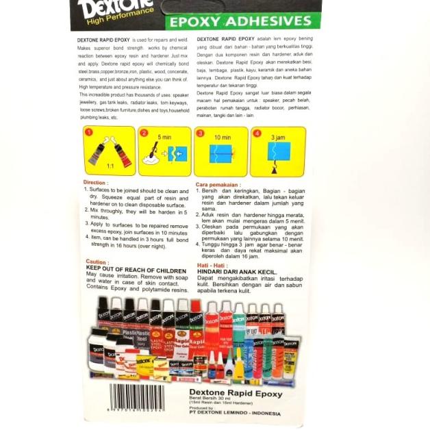 

Dextone Epoxy Adhesives Rapid 5 mins (30 grm)