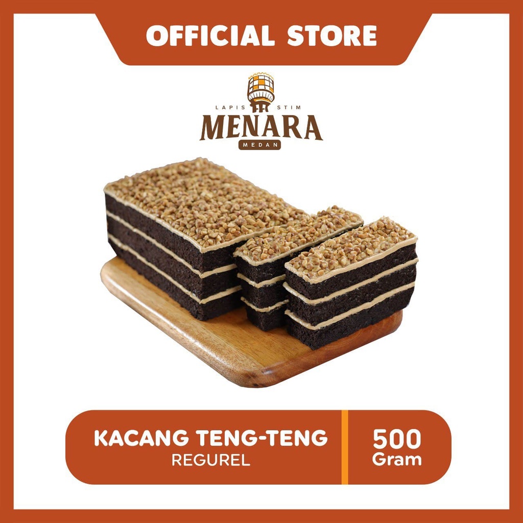 

Lapis Menara Kacang Teng Teng - Reguler Pack (500 gr)