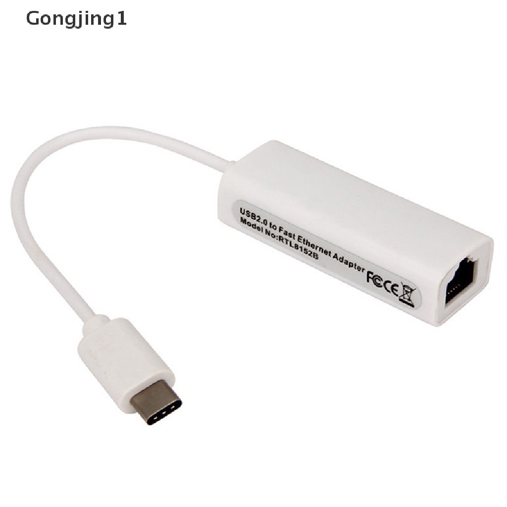 Gongjing1 Adapter Jaringan LAN Ethernet RJ45 USB 3.1 Tipe c Ke RJ45 Gigabit Untuk Macbook