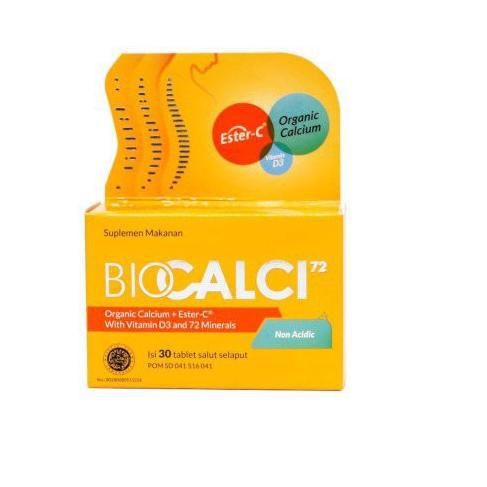 6.6 SALE  BIOCALCI ESTER C VITAMIN D 72 ORGANIC CALCIUM WITH 72 MINERALS BIO CALCI BIO-CALCI ISI 30