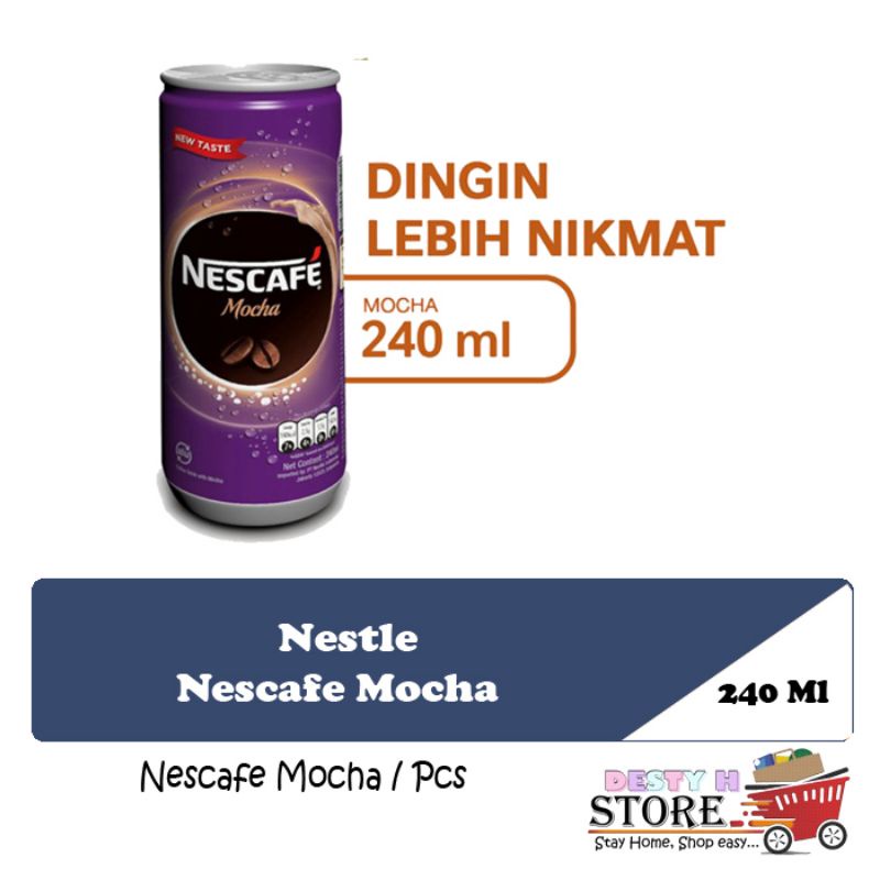 

Nestle Nescafe kopi kaleng 240ml Rasa Mocha