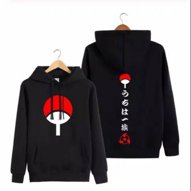 Jaket Naruto / Uchiha / Keren / Unik / Big Size / Fleece / XXL 3XL 4XL 5XL