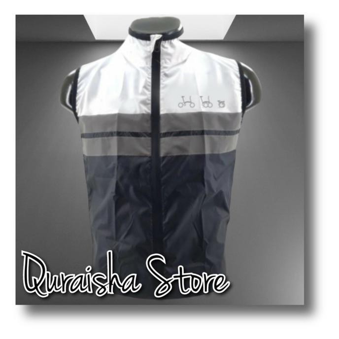 Siapkirim_Produk Vest Sepeda Lipat Brompton - Rompi Windbreaker Bersepeda Gowes