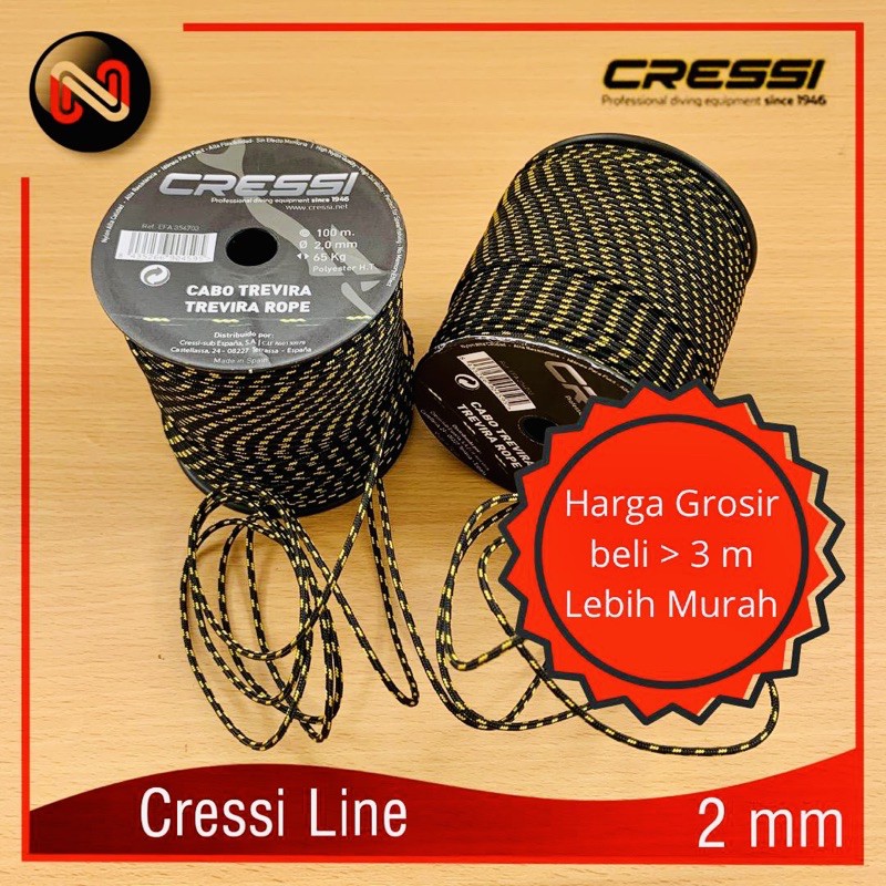 Tali speargun Cressi 2 mm Line speargun Cressi 2 mm Cressi Trevira Cressi Line (NON DYNEEMA)