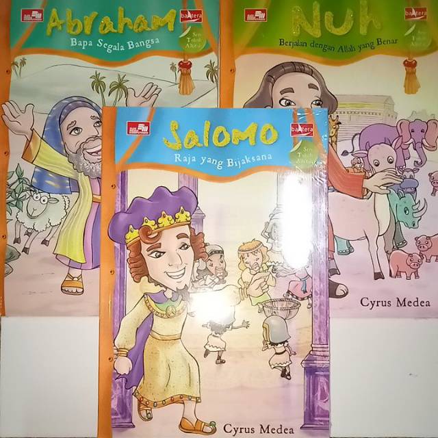 Jual Komik Tokoh Alkitab Abraham - Nuh - Salomo (3 Buku) Segel Oleh ...