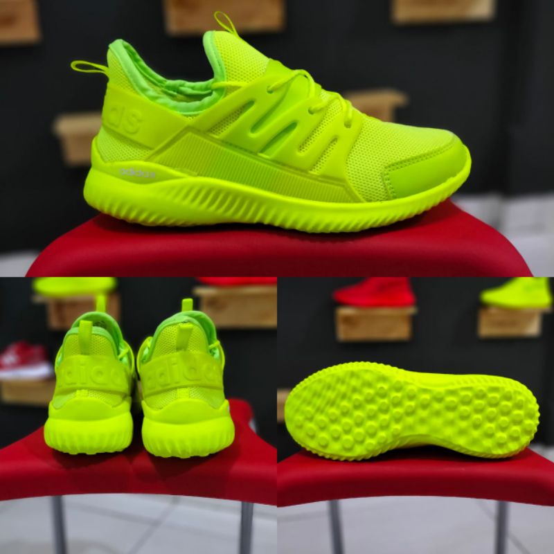 Sepatu Adidas Hijau Stabilo Wanita Alpha Bounce Tubulat