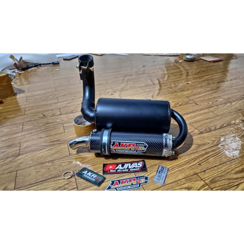 KNALPOT VESPA RACING S1 KANAN CARBON AKR23