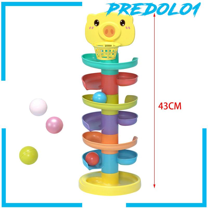(Predolo1) Mainan Lintasan Bola Metode Montessori Untuk Bayi / Anak 2 / 3 / 4 Tahun