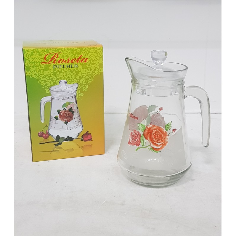 Roseta Pitcher Water Jug Kaca