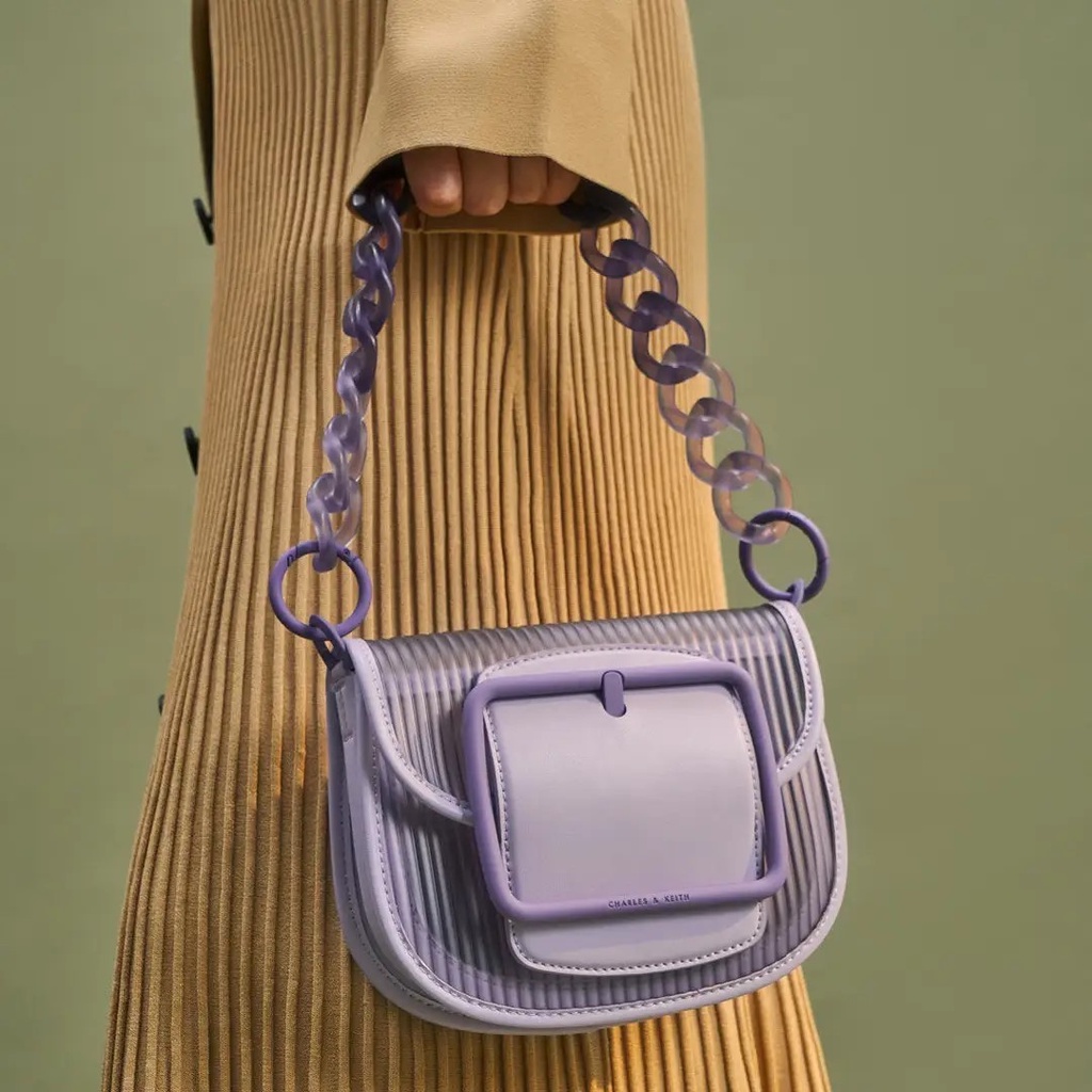 SB C1094 CK Acrylic Chain Handle Woman Crossbody Bag