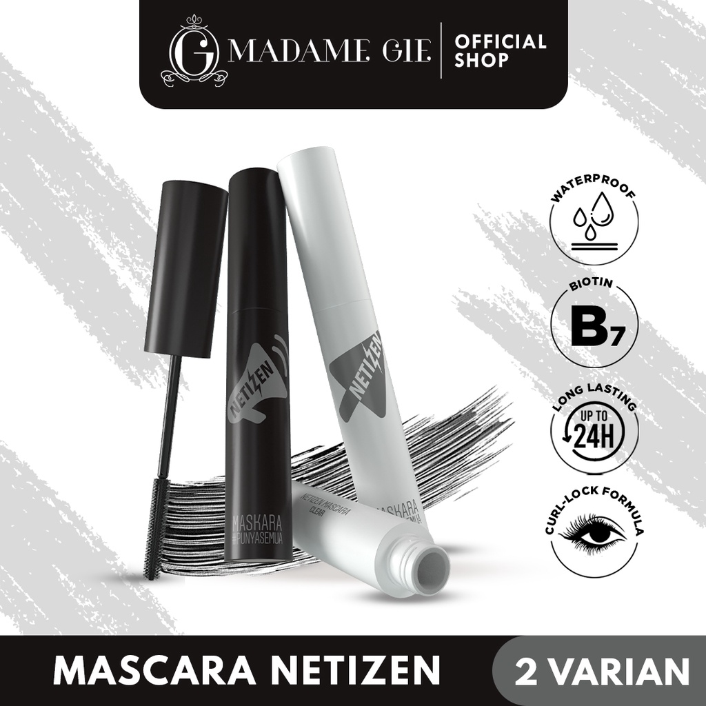 Madame Gie Mascara Netizen - Make Up Maskara Tahan Lama Menutrisi Bulu Mata