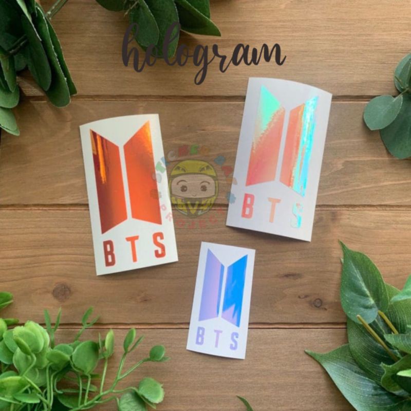 Sticker BTS dan ARMY Cuting stiker bts army  1 logo 1 pcs sicker hp motor helm acc vinyl