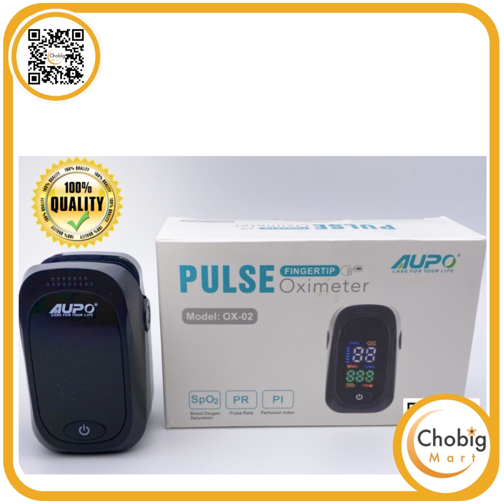 Oximeter Pulse Fingertip Oxymeter Ukur Oxygen Oksigen Jantung Covid OX-02 Aupo