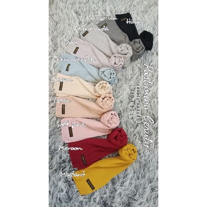Pashmina Ceruty Babydoll Premium Phasmina kudungan R scarf