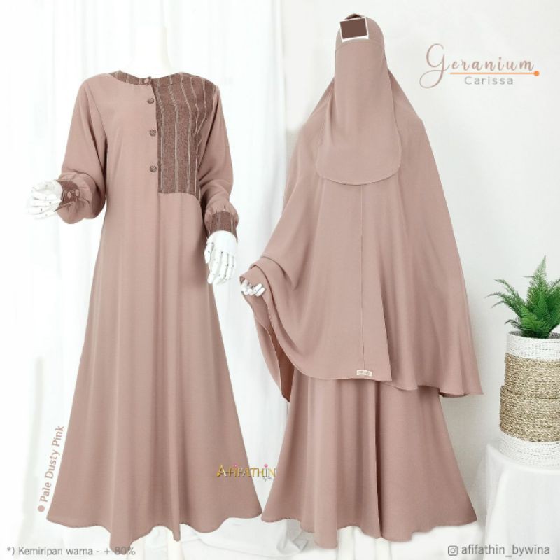 Set Gamis Cadar GERANIUM  By  Afifathin