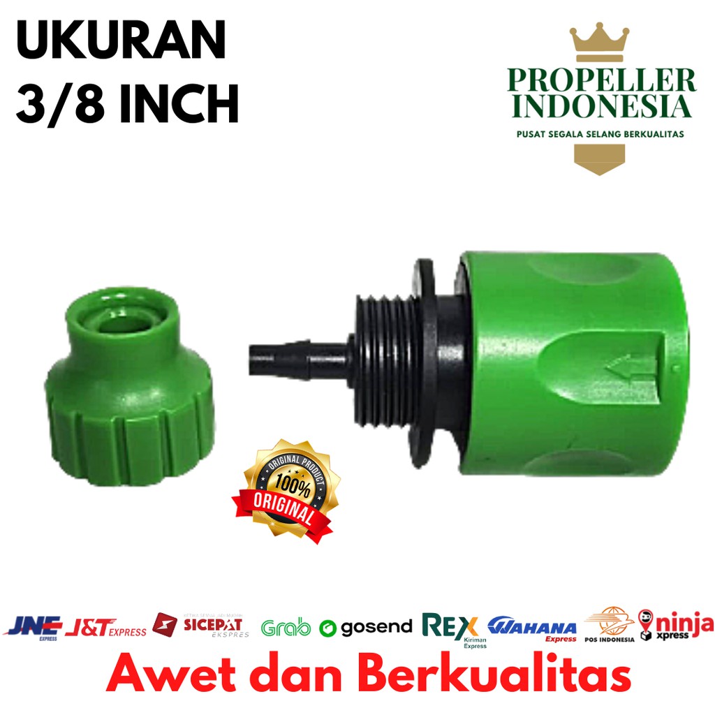 Sambungan Selang Air 3/8&quot; Pompa DC 12V Quick Release Cuci Mobil Motor