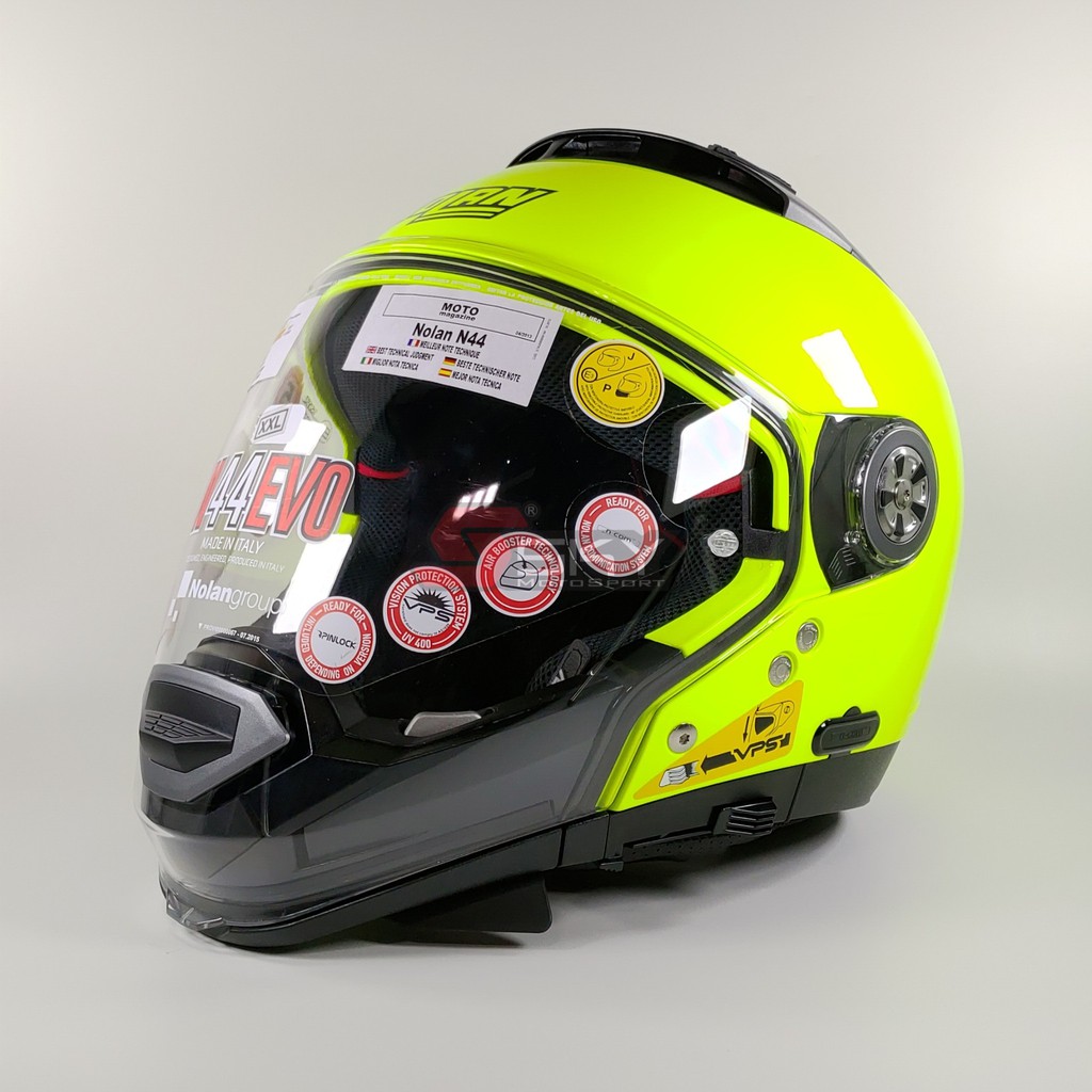 Nolan N44 Evo NCOM HI Visibility Fluo Yellow SNI