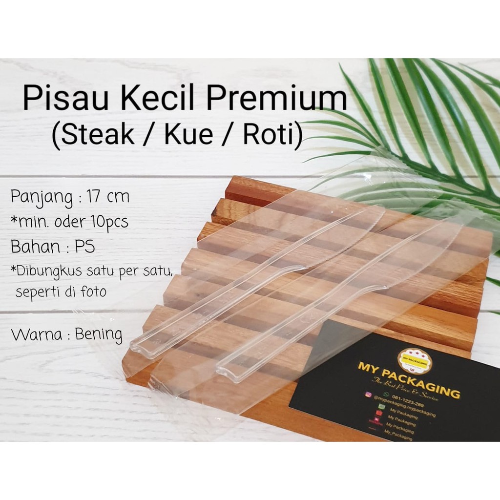 Pisau Kecil PREMIUM - PISAU MAKAN / Pisau Plastik / Pisau Steak - Dibungkus Satuan