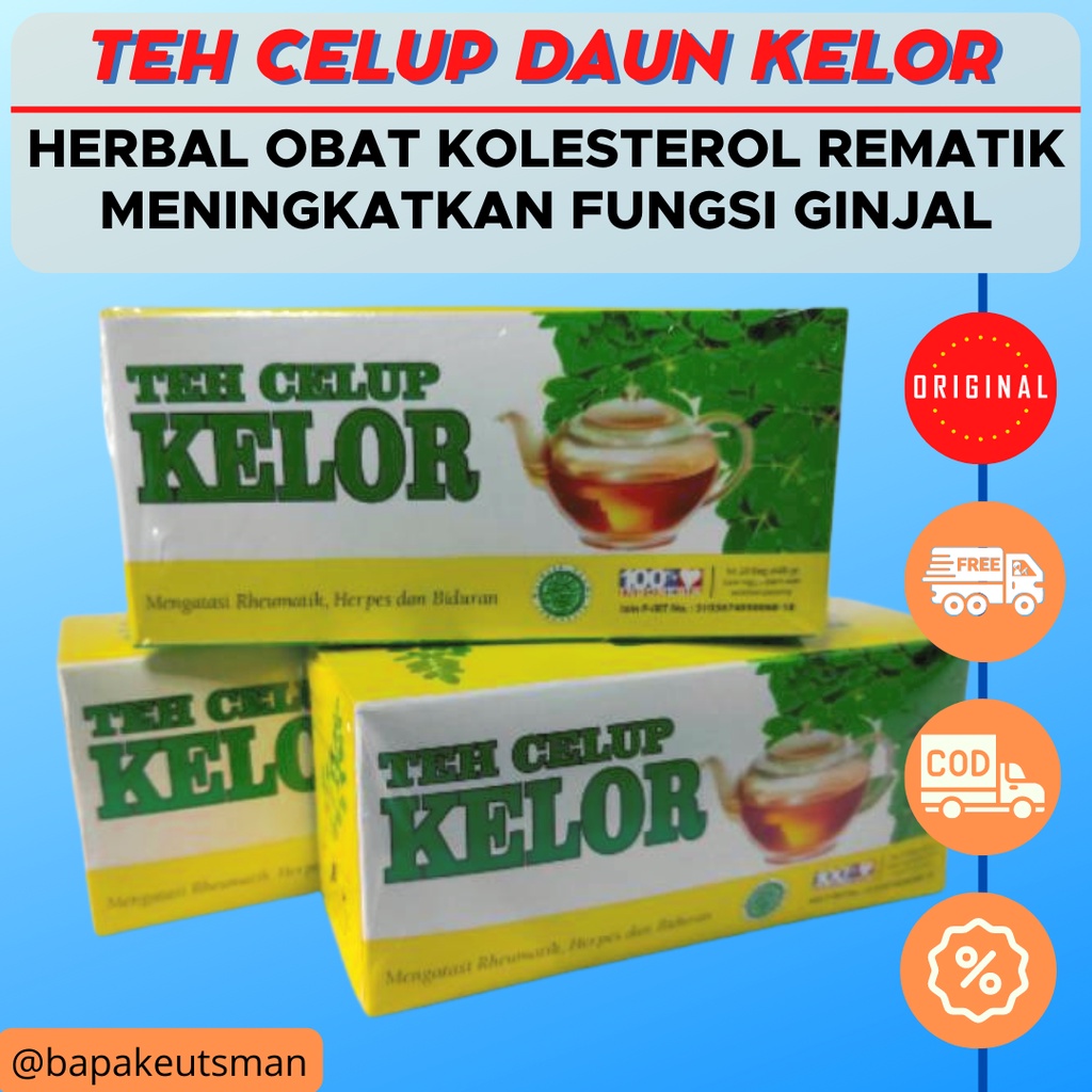 DAUN KELOR TEH CELUP - TEH HERBAL ATASI KOLESTEROL REMATIK