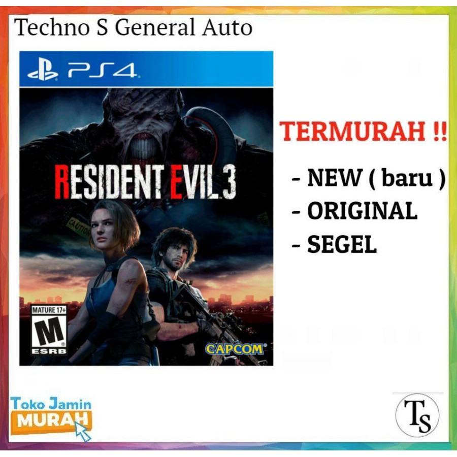PS4 Resident Evil 3 Remake - Kaset PS 4 Resident Evil 3 Remake