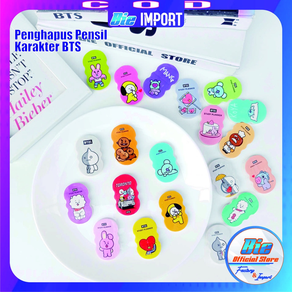 

Penghapus Pensil Karakter BTS Impor Best Seller