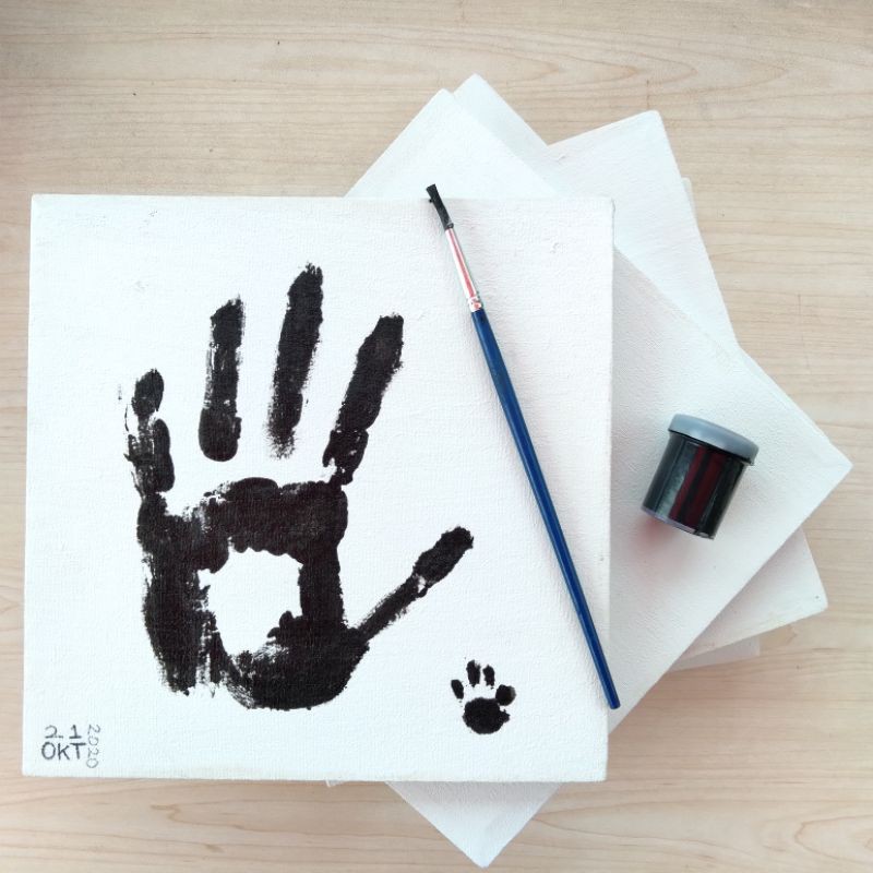 [TIKTOK VIRAL] WALL DECOR CAP TANGAN DAN KUCING